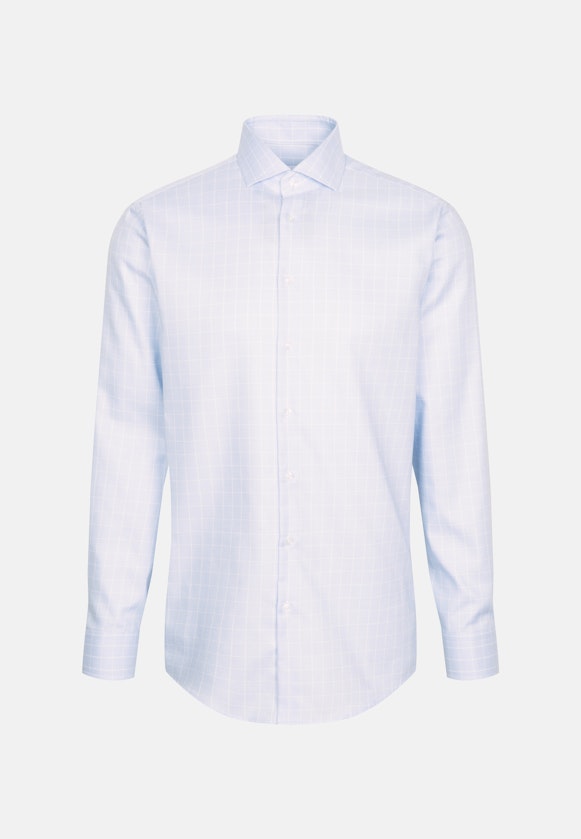 Regular Business shirt Check in Light Blue |  Seidensticker Onlineshop