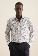 Regular Chemise d'affaires Imprimé in Orange |  Seidensticker Onlineshop