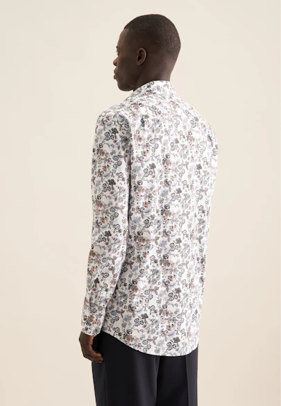 Regular Business shirt Print in Orange |  Seidensticker Onlineshop