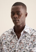 Regular Business shirt Print in Orange |  Seidensticker Onlineshop