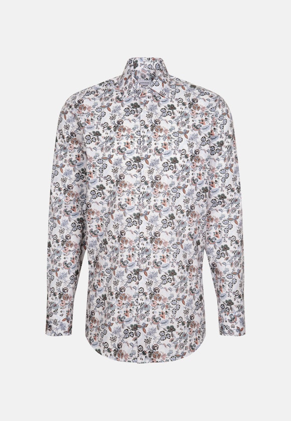 Regular Chemise d'affaires Imprimé in Orange |  Seidensticker Onlineshop