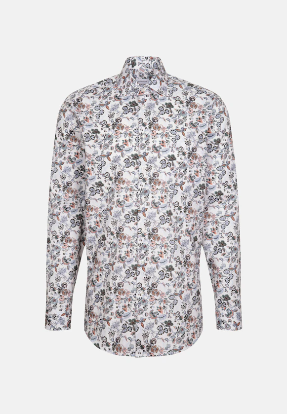Regular Chemise d'affaires Imprimé in Orange |  Seidensticker Onlineshop