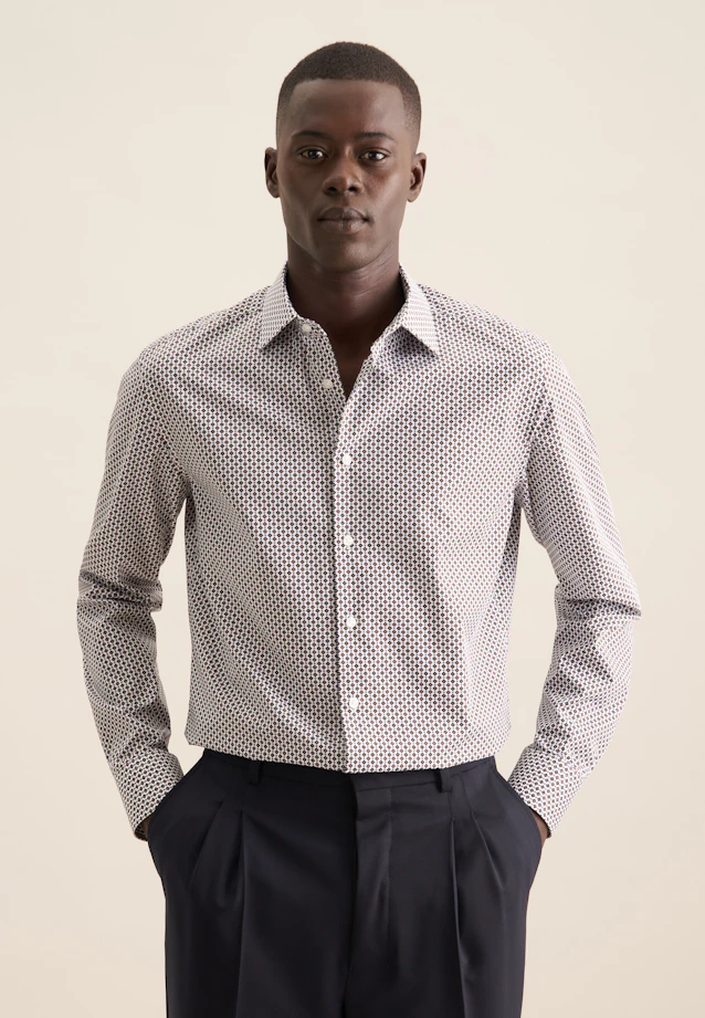 Slim Chemise d'affaires Imprimé in Vert |  Seidensticker Onlineshop