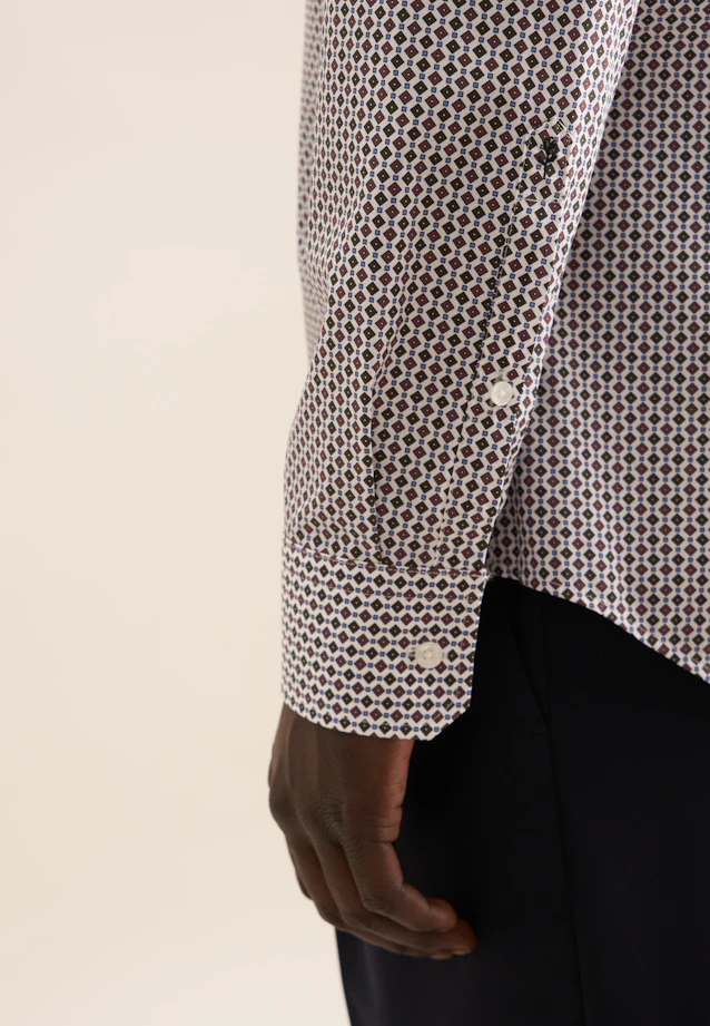 Slim Chemise d'affaires Imprimé in Vert |  Seidensticker Onlineshop