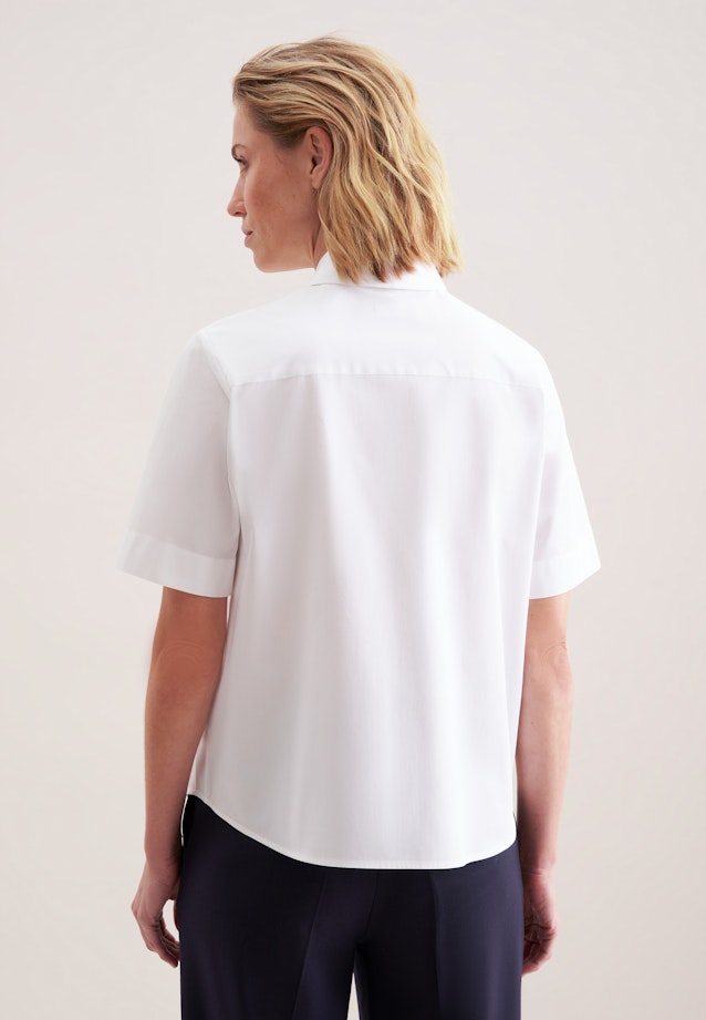 Hemdbluse Uni in Optical White |  Seidensticker Onlineshop