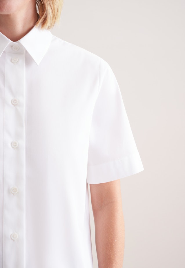 Hemdbluse Uni in Optical White |  Seidensticker Onlineshop