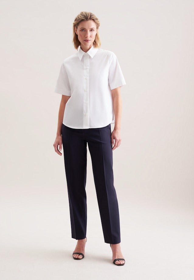 Hemdbluse Uni in Optical White |  Seidensticker Onlineshop