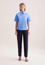 Hemdbluse Uni in Mittelblau |  Seidensticker Onlineshop
