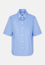 Hemdbluse Uni in Mittelblau |  Seidensticker Onlineshop