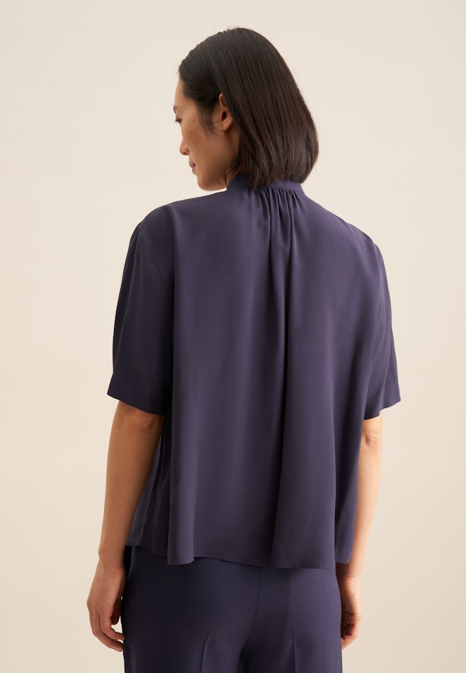 Collar Shirt Blouse in Dark Blue | Seidensticker online shop