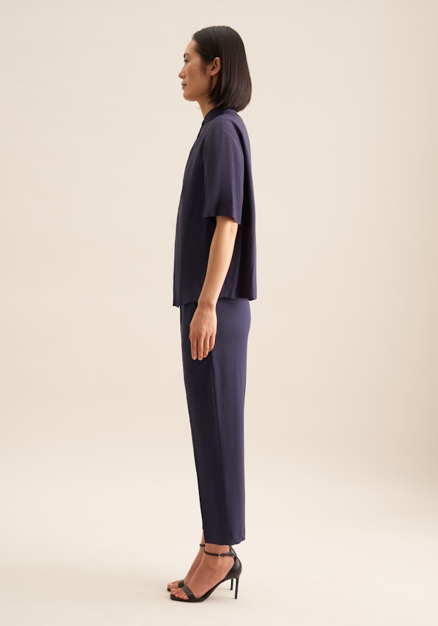 Shirtbluse Uni in Dunkelblau | Seidensticker Onlineshop
