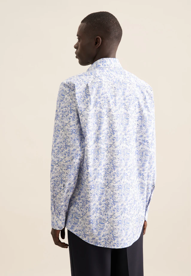 Regular Business Hemd Floral in Hellblau |  Seidensticker Onlineshop
