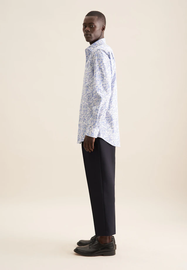 Regular Business Hemd Floral in Hellblau |  Seidensticker Onlineshop