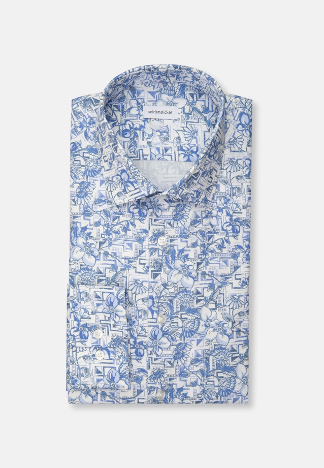 Regular Business Hemd Floral in Hellblau |  Seidensticker Onlineshop