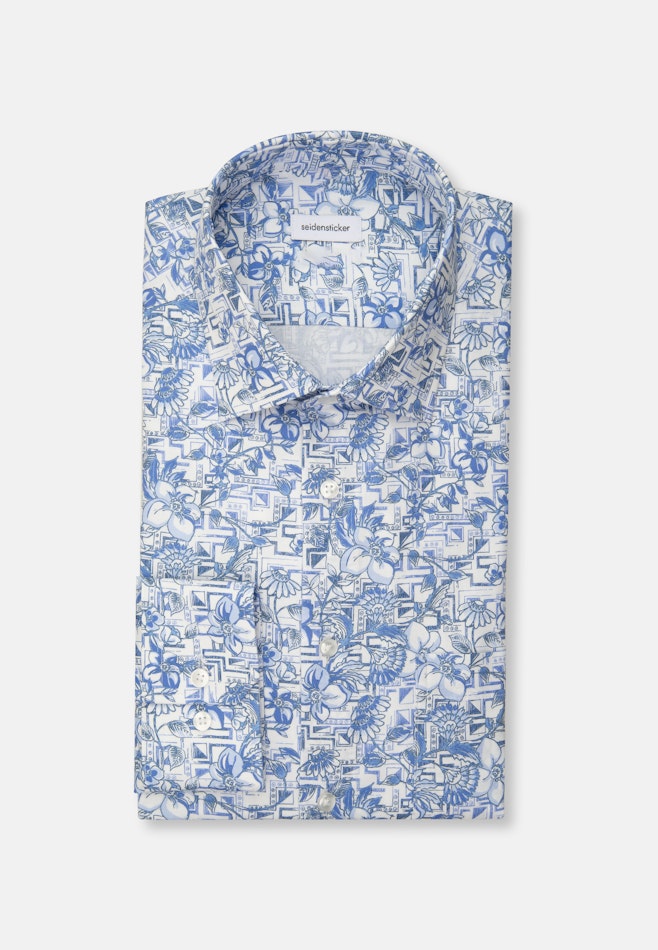 Regular Business Hemd Floral in Hellblau | Seidensticker Onlineshop