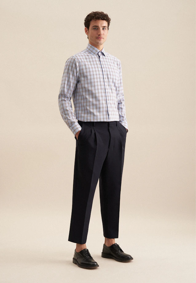 Comfort Chemise d'affaires carreaux in Marron |  Seidensticker Onlineshop