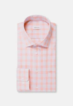 Comfort Business Hemd Karo in Orange |  Seidensticker Onlineshop