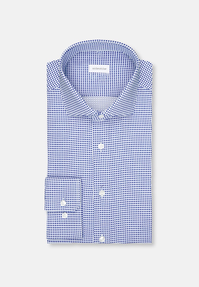 Shaped Chemise d'affaires Structure dans Bleu Moyen | Boutique en ligne Seidensticker