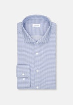 Shaped Business Hemd Struktur in Mittelblau |  Seidensticker Onlineshop