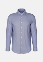 Shaped Business Hemd Struktur in Mittelblau |  Seidensticker Onlineshop