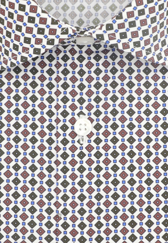 Shaped Business Shirt Print in Green |  Seidensticker Onlineshop