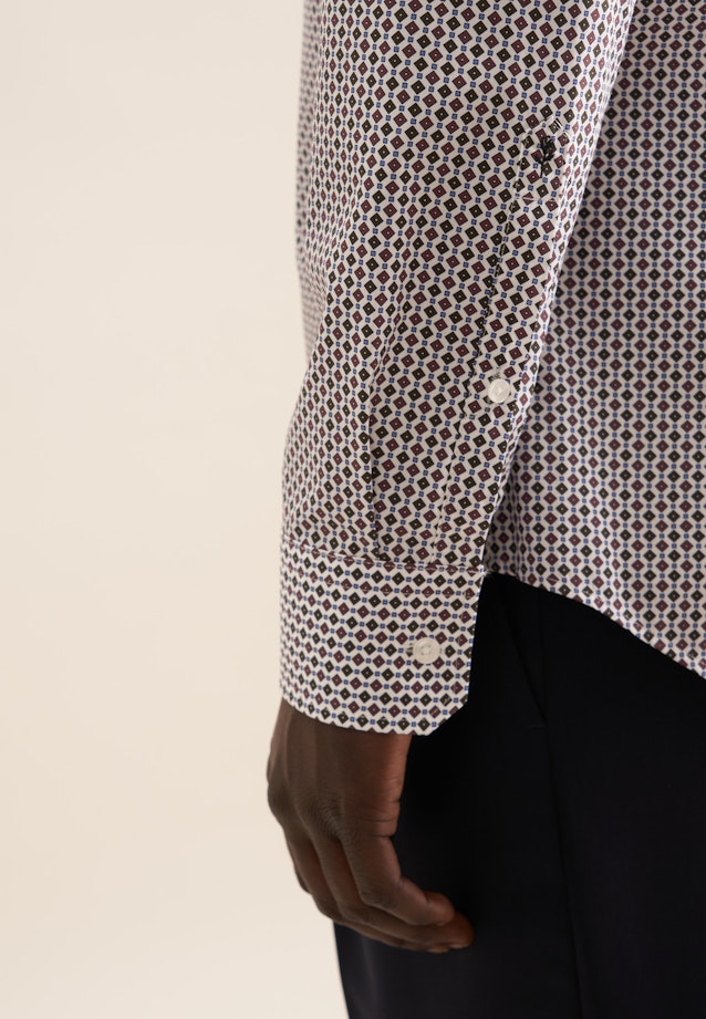 Shaped Business Hemd Druck in Grün |  Seidensticker Onlineshop