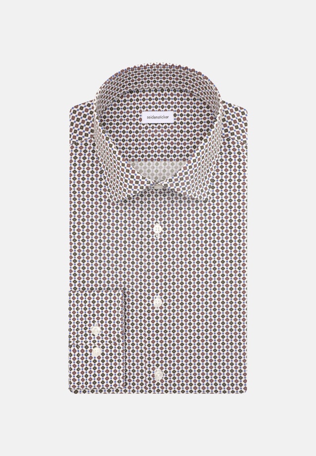 Shaped Business Shirt Print in Green |  Seidensticker Onlineshop