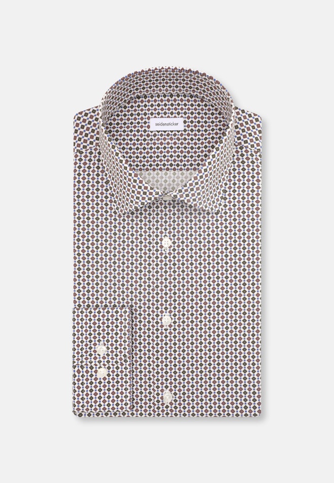 Shaped Business shirt Print in Green | Seidensticker online shop
