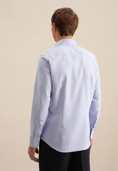 Shaped Business Hemd Kleinmuster in Hellblau |  Seidensticker Onlineshop