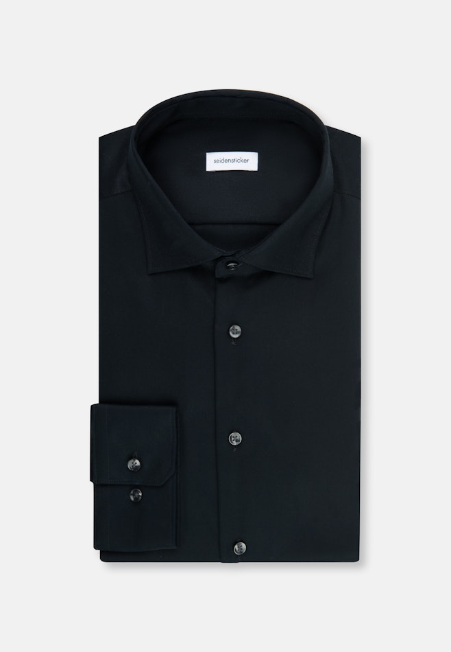 X-Slim Business Hemd Uni in Schwarz | Seidensticker Onlineshop
