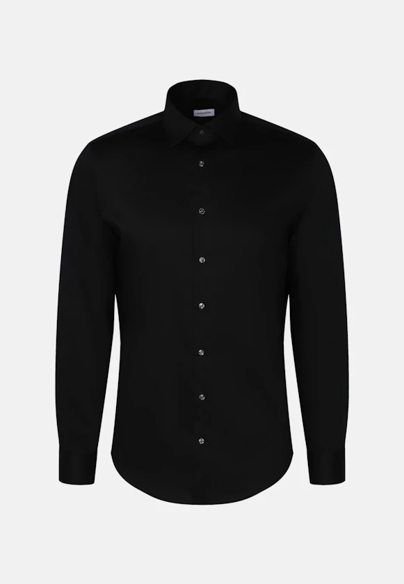 X-Slim Business shirt Uni in Black |  Seidensticker Onlineshop