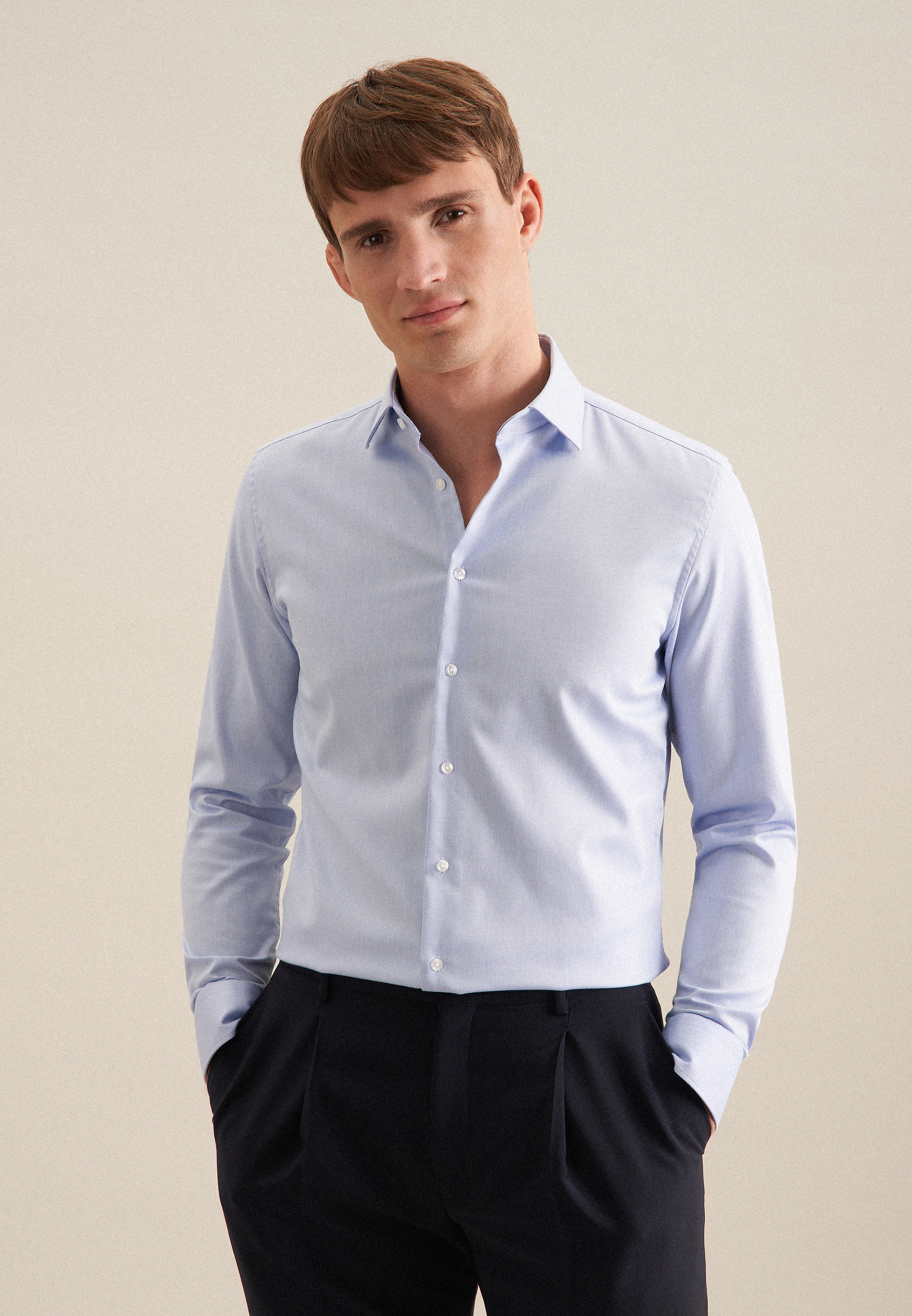 X-Slim Business Hemd Uni Blau 41