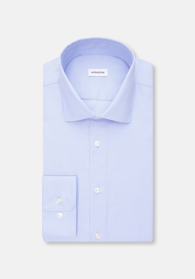 X-Slim Chemise d'affaires Uni dans Bleu Moyen | Boutique en ligne Seidensticker