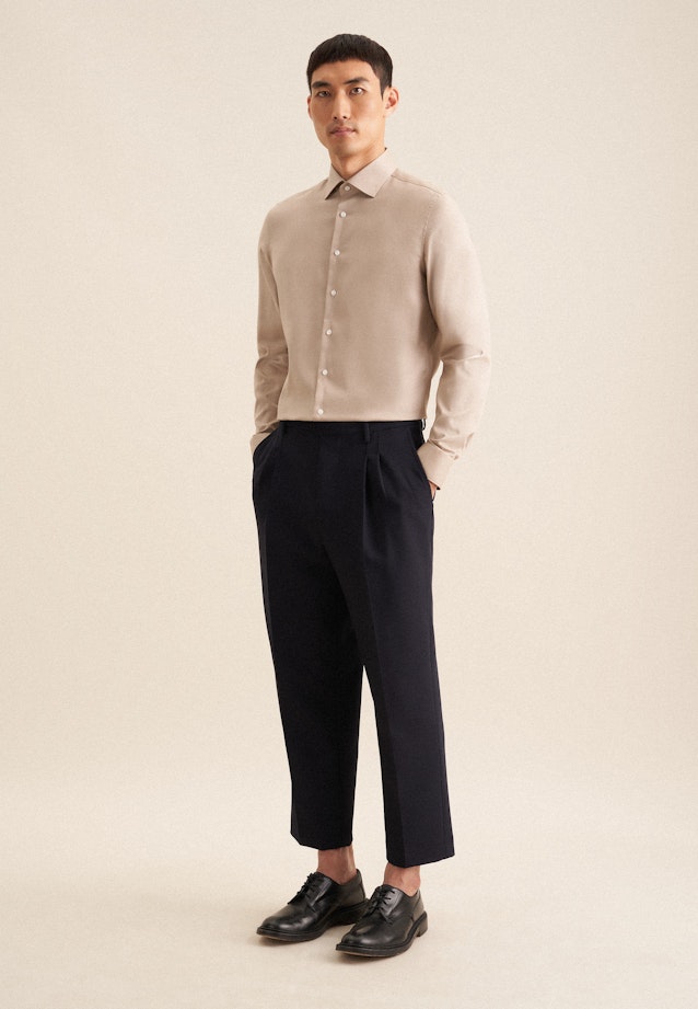 X-Slim Business Hemd Uni in Beige |  Seidensticker Onlineshop