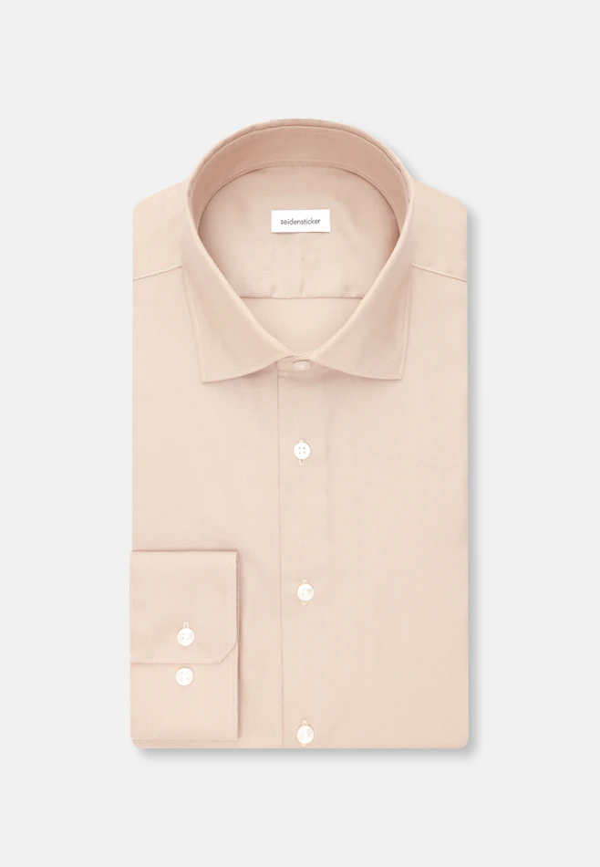 X-Slim Chemise d'affaires Uni dans Beige | Boutique en ligne Seidensticker