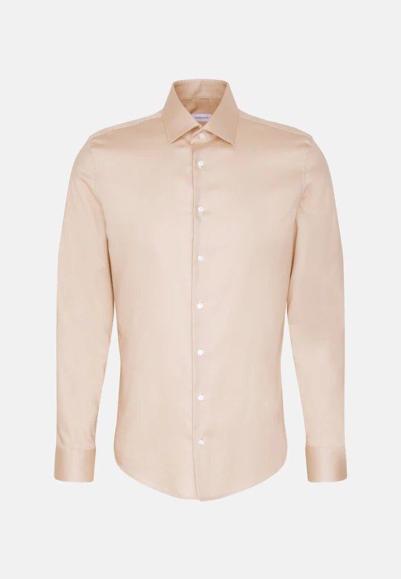 X-Slim Business Hemd Uni in Beige |  Seidensticker Onlineshop