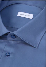 X-Slim Business shirt Uni in Mittelblau |  Seidensticker Onlineshop