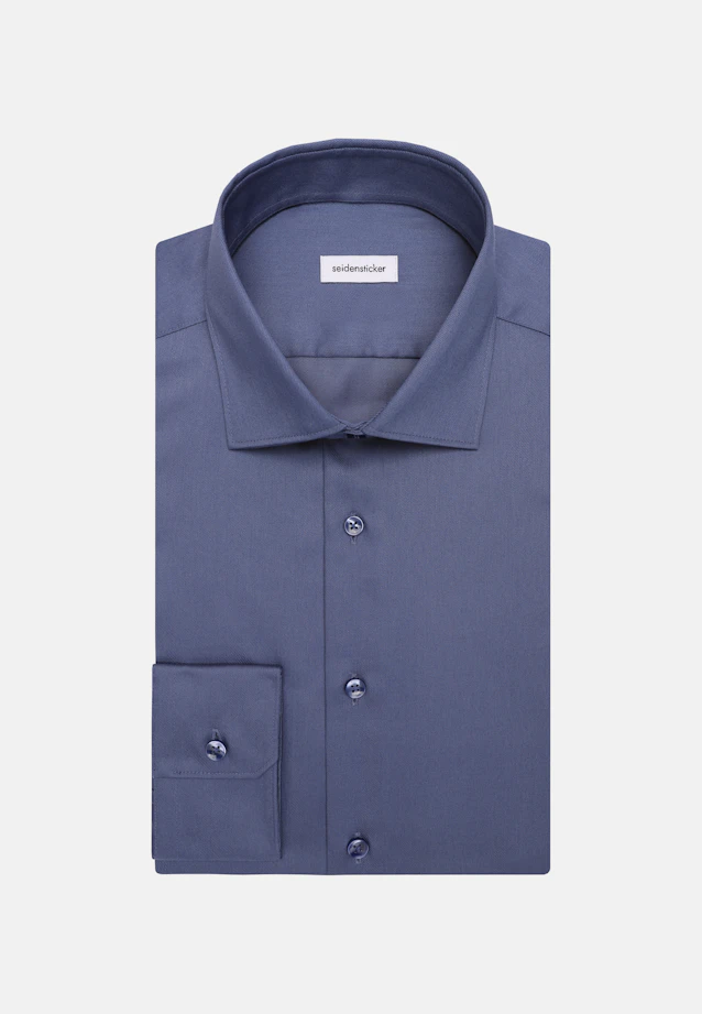 X-Slim Business shirt Uni in Mittelblau |  Seidensticker Onlineshop