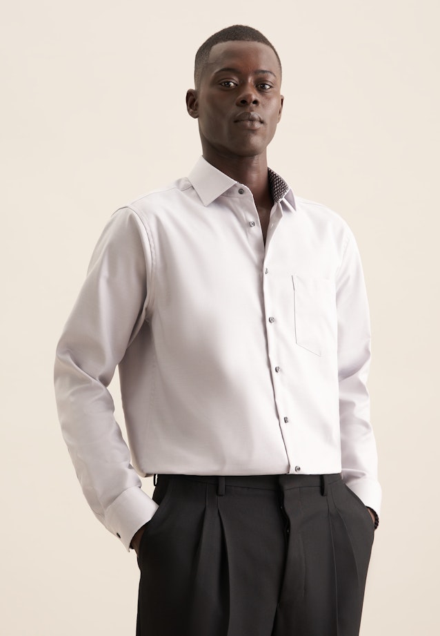 Regular Business shirt Uni in Grey |  Seidensticker Onlineshop