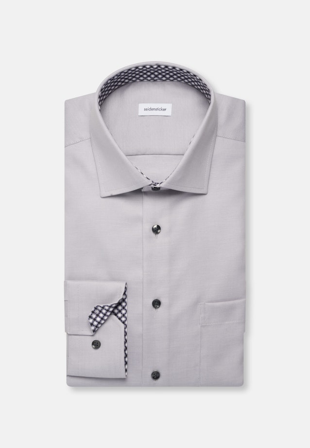 Regular Business shirt Uni in Grey |  Seidensticker Onlineshop