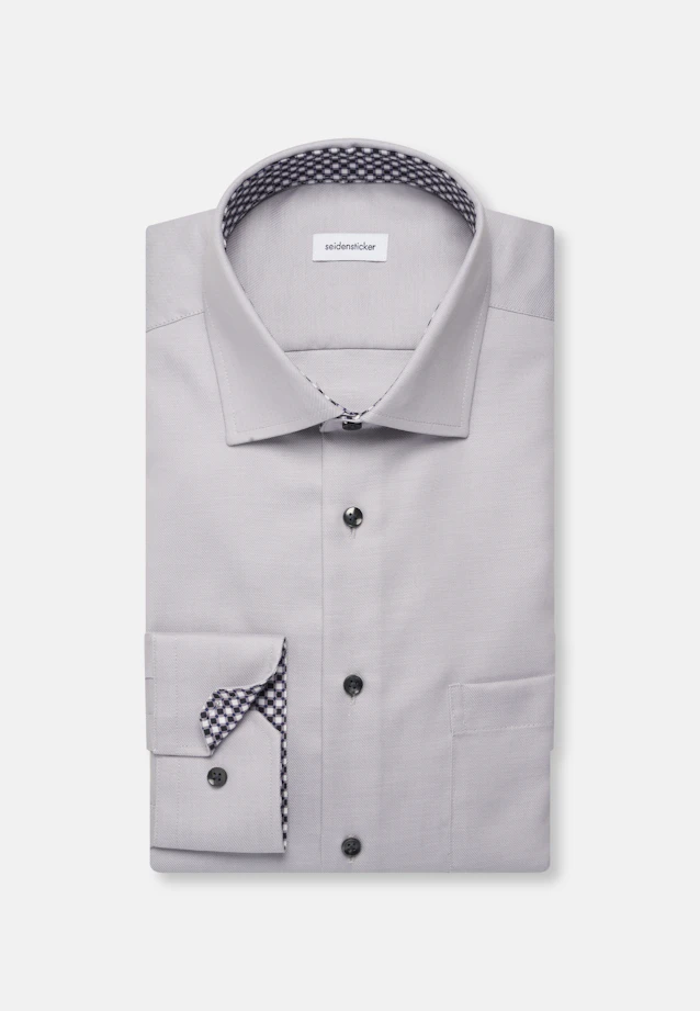 Regular Business Hemd Uni in Grau |  Seidensticker Onlineshop