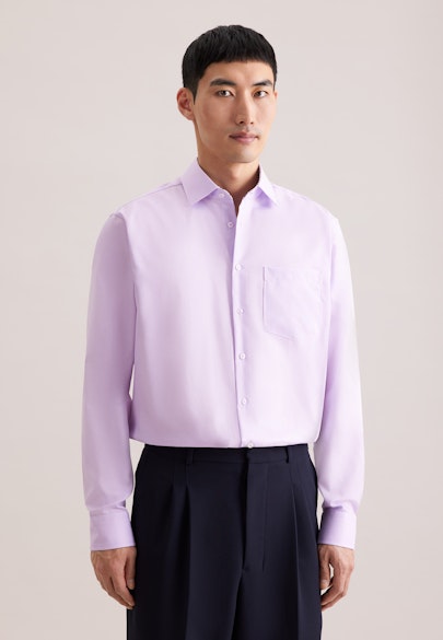 Regular Chemise d'affaires Uni in Lilas |  Seidensticker Onlineshop