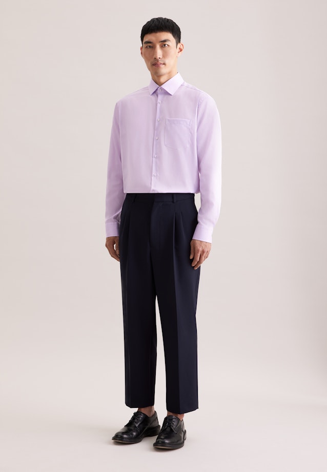 Regular Business Hemd Uni in Lila |  Seidensticker Onlineshop