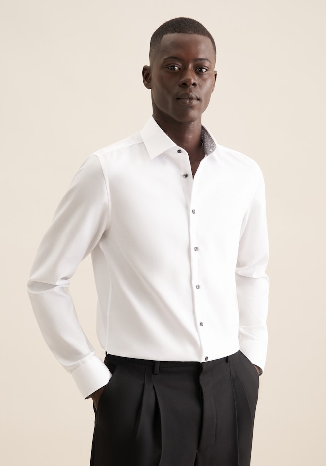 Slim Business Hemd Uni in Weiß | Seidensticker Onlineshop