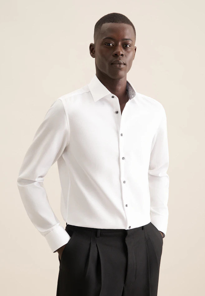 Slim Business shirt Uni in White | Seidensticker online shop