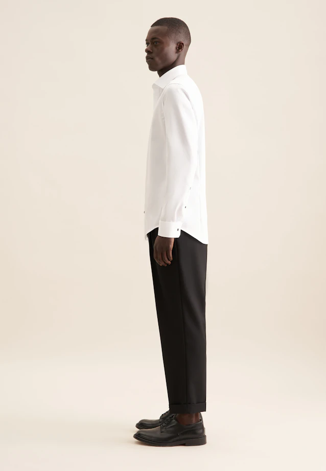 Slim Business Hemd Uni in Weiß |  Seidensticker Onlineshop