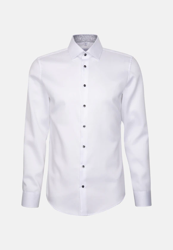 Slim Business Hemd Uni in Weiß |  Seidensticker Onlineshop