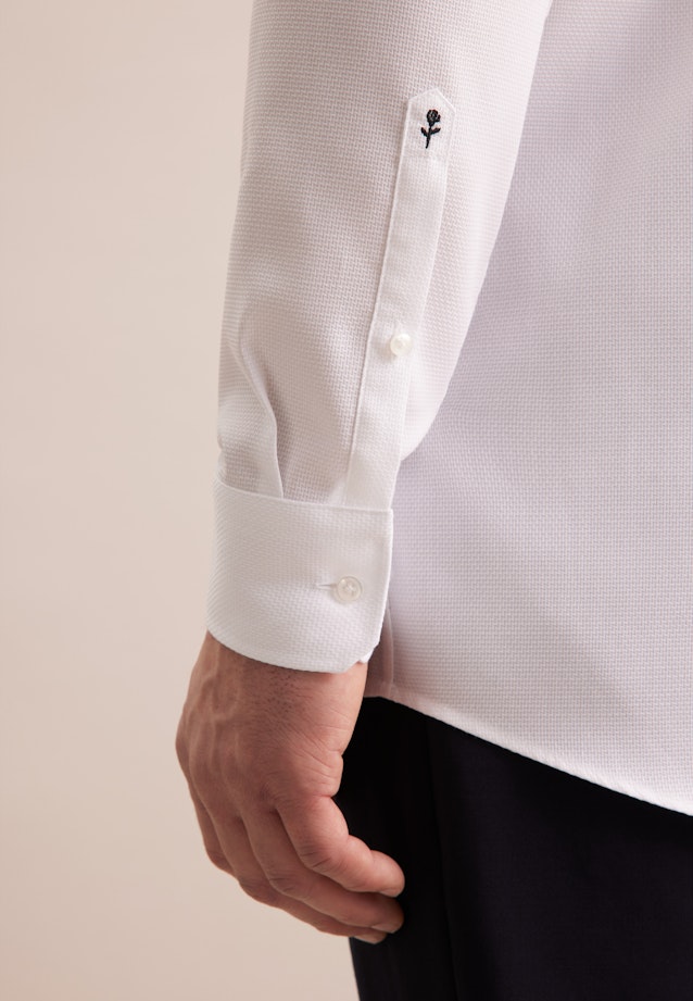 Regular Business shirt Structure in White |  Seidensticker Onlineshop