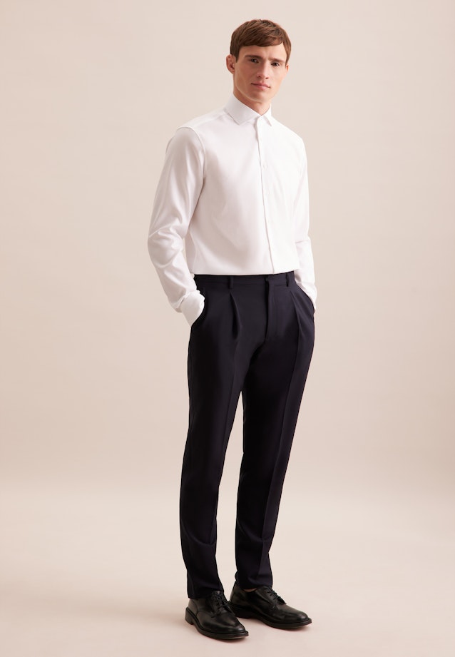 Regular Business shirt Structure in White |  Seidensticker Onlineshop