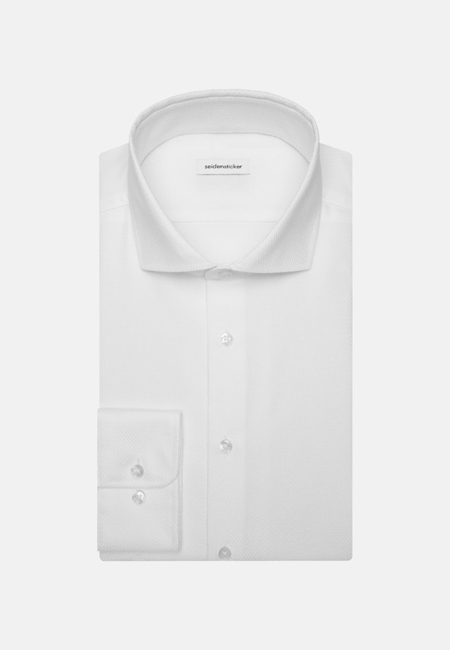 Regular Business shirt Structure in White |  Seidensticker Onlineshop
